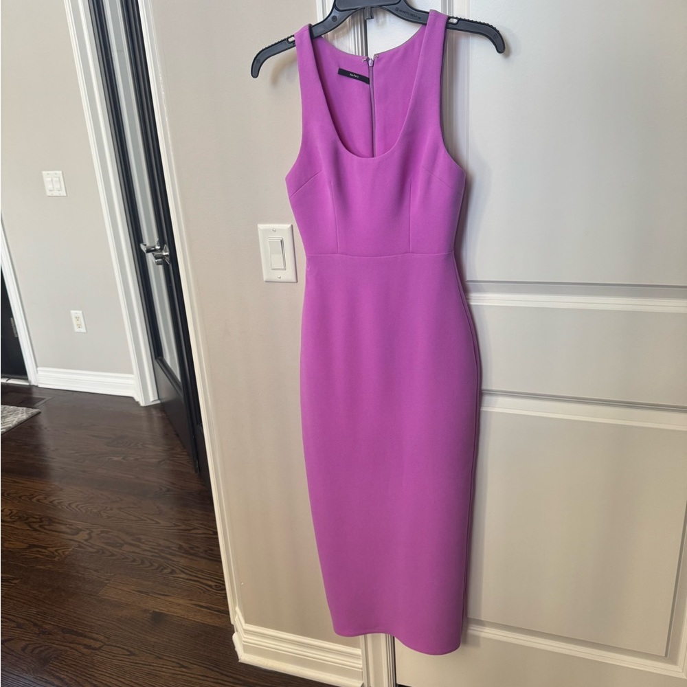 Alex Perry Vibrant Purple Midi Dress
